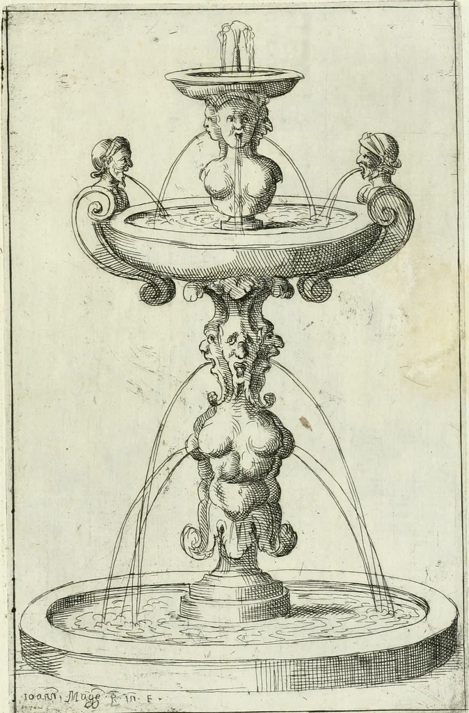 An illustration from Fontane diuerse [graphic] : che si uedano nel'alma città di Roma et altre parte d'Italia, 1617, leaf 48