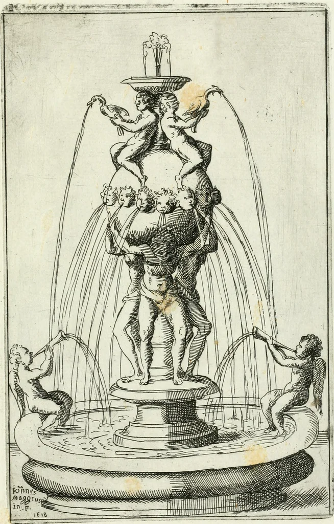 An illustration from Fontane diuerse [graphic] : che si uedano nel'alma città di Roma et altre parte d'Italia, 1617, leaf 52