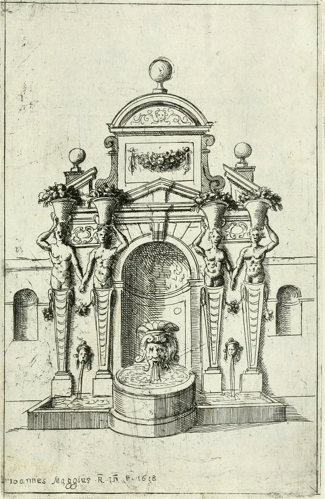 An illustration from Fontane diuerse [graphic] : che si uedano nel'alma città di Roma et altre parte d'Italia, 1617, leaf 54