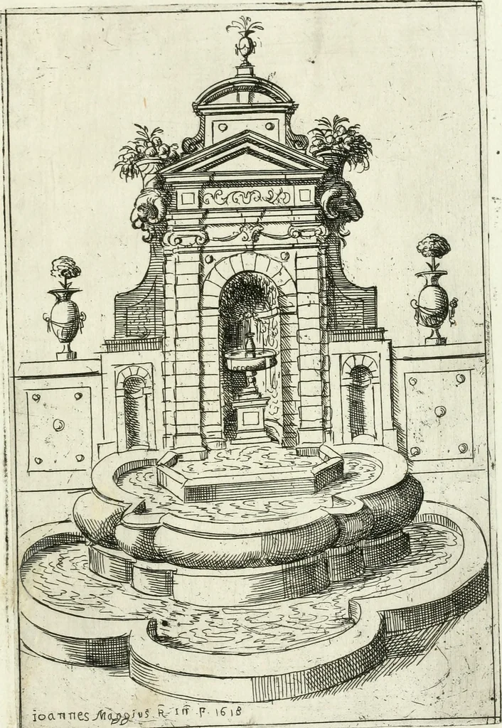 An illustration from Fontane diuerse [graphic] : che si uedano nel'alma città di Roma et altre parte d'Italia, 1617, leaf 68