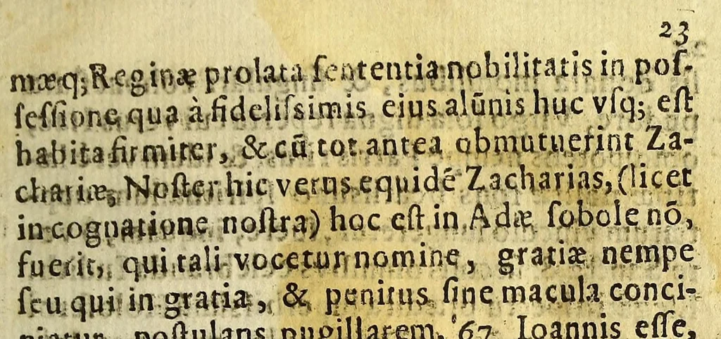 An illustration from Fonti vere signato hortoque conclusso, : tribus clauibus Originalis scilicet, venialis, & actualis sceleris tres ianuas precludentibus Divinae Triadis patrocinio, humanae naturae miraculo, quid amplius? Mariae Dei parae semper virgini, quam condididit. & habuit Orationem in Regali Mexicana Academia, toto terrarum orbe citra omnium academiarum iniuriam celeberrima, Anno Domini 1619, 1619, leaf 27