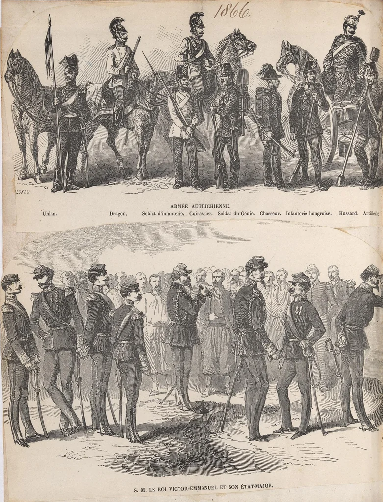 An illustration from Foreign costumes & uniforms, leaf 6