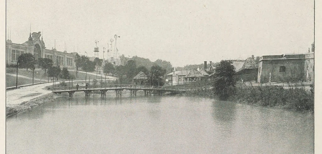 An illustration from The Forest city, comprising the official photographic views of the Universal exposition, held in Saint Louis, 1904, commemorating the acquisition of the Louisiana territory, 1904, leaf 366