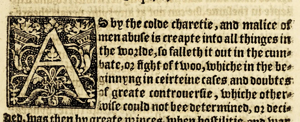 An illustration from The foreste or Collection of histories, no lesse profitable, then pleasant and necessarie,, 1571, leaf 383