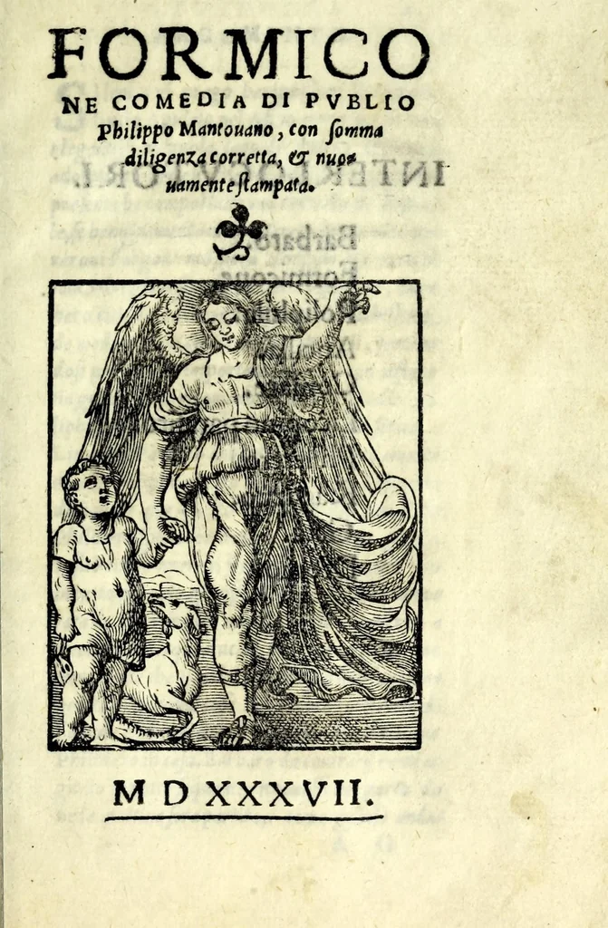 An illustration from Formicone : comedia, 1537, leaf 11