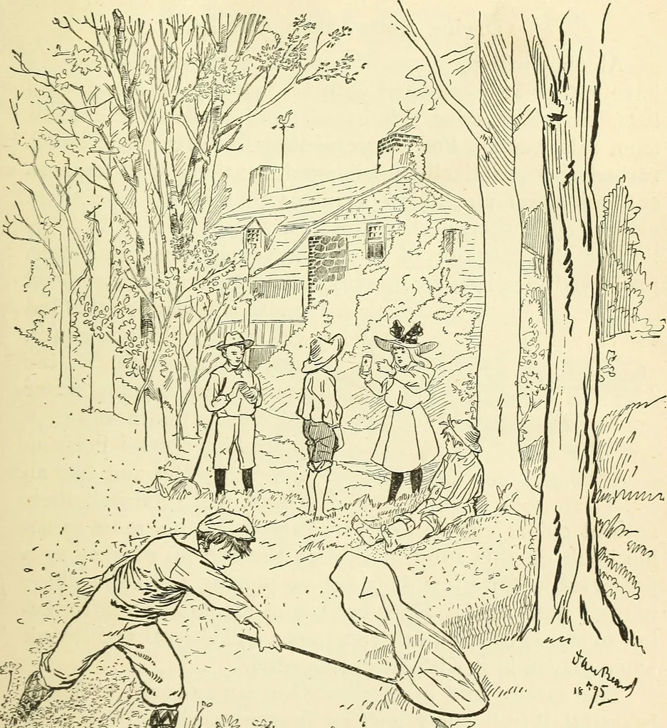 An illustration from For playground, field, and forest; the outdoor handy book, 1900, leaf 254