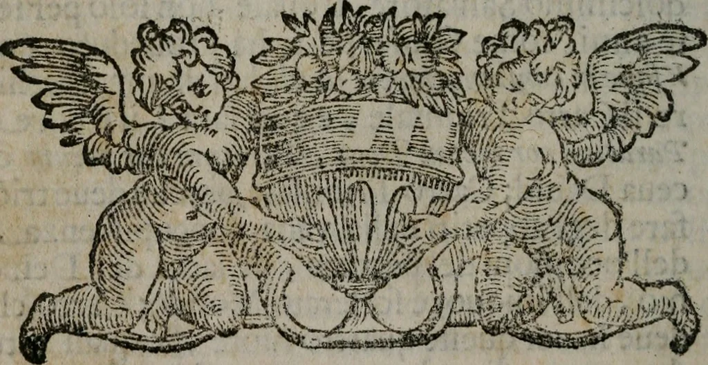 An illustration from Fortezza reale del cuore humano : battuta soauemente, saettata amorosamente, superata gloriosamente, e posseduta & ornata gratiosamente dall' amoroso Giesù : disegnata in figure con alcune brieui ma affettuose meditationi et altri tanti soliloquij, 1628, leaf 109