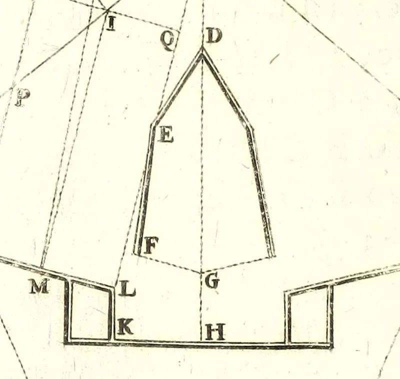 An illustration from Fortificazione a rovescio, 1678, leaf 56