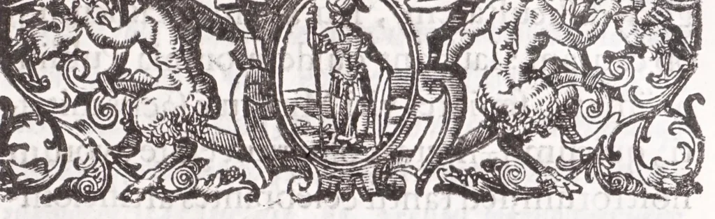 An illustration from Fortunii Liceti ... Ad Syringam Publilianam encyclopaedia : in qua Publilij Fistula describitur explicaturq[ue] tactis vetustioribus poematijs sphęrę, throni, labyrinthi, ac pepli, 1635, leaf 11