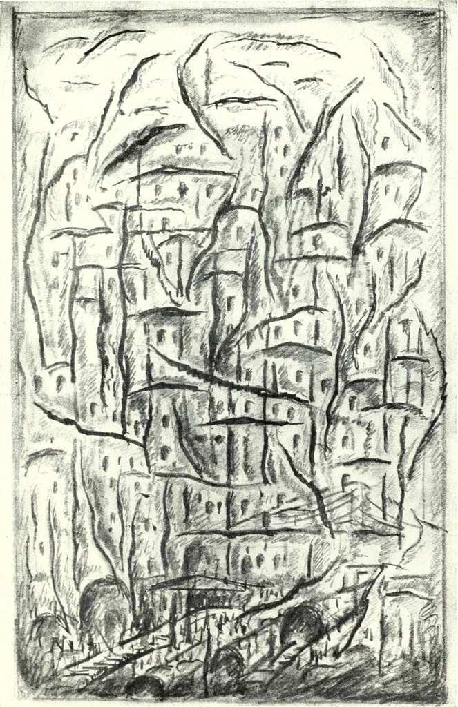 An illustration from The Forum exhibition of modern American painters, Mar. 13th to Mar. 25th, 1916. Committee: Christian Brinton [and others] Artists: Ben Benn [and others] On view at the Anderson Galleries ... New York, 1916, leaf 104