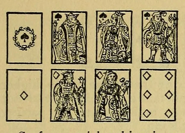 An illustration from Foster's complete Hoyle;, 1914, leaf 109