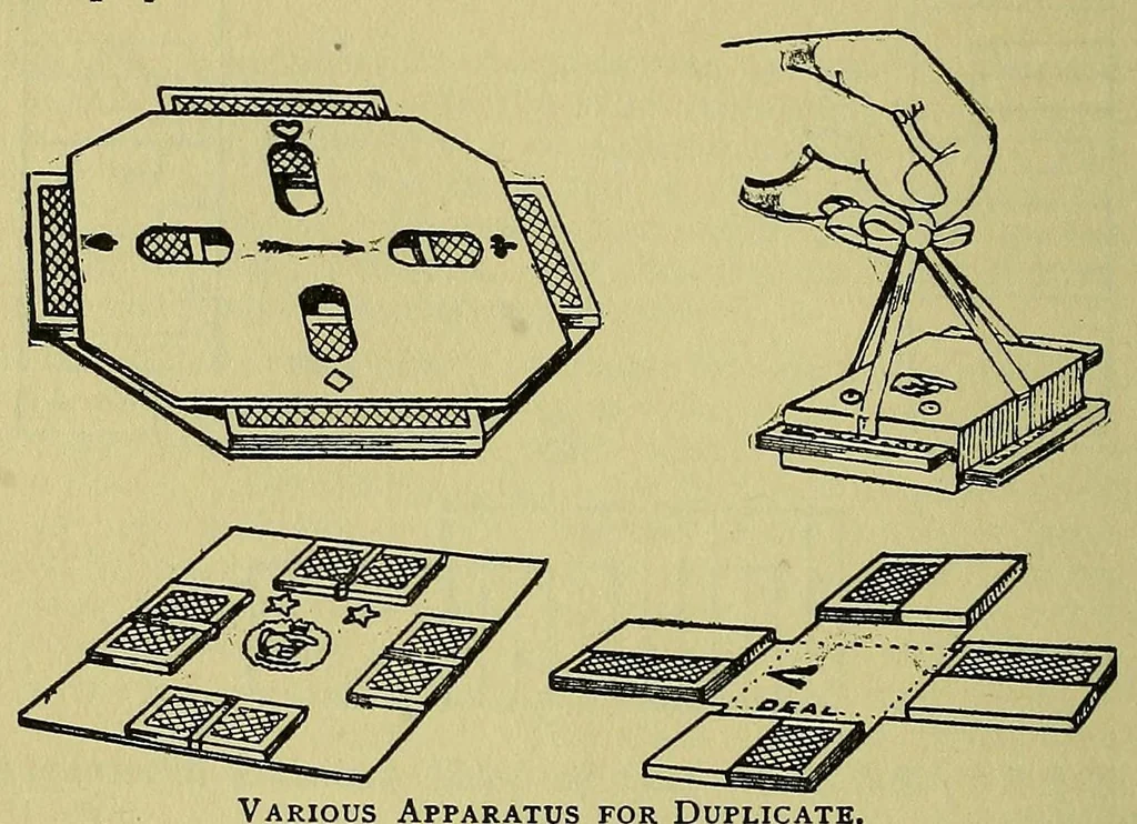 An illustration from Foster's complete Hoyle;, 1914, leaf 138