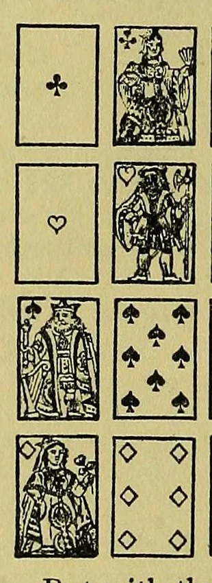 An illustration from Foster's complete Hoyle;, 1914, leaf 44
