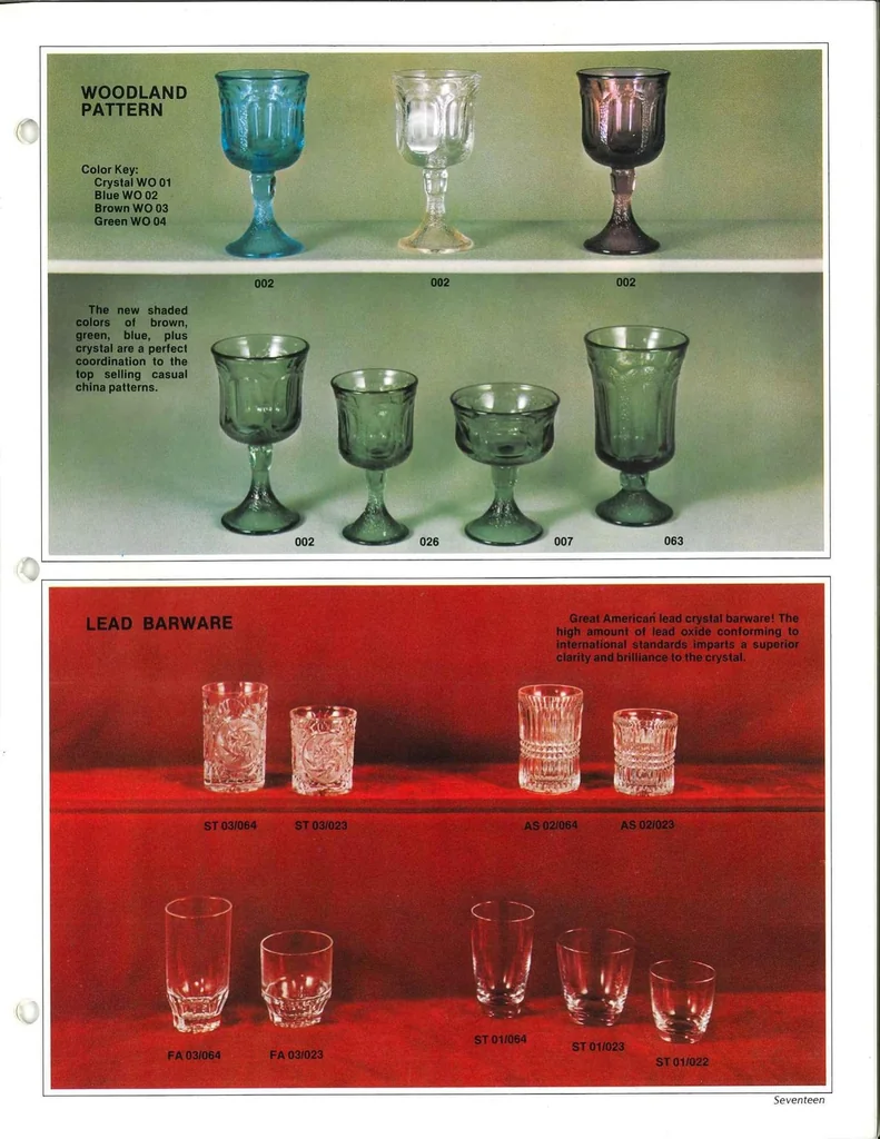 An illustration from Fostoria Glassware Catalog 1977, 1977, leaf 20
