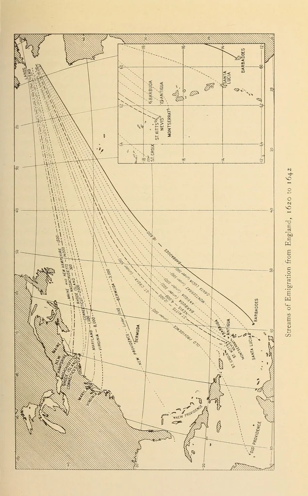 An illustration from The founding of New England, 1921, leaf 151