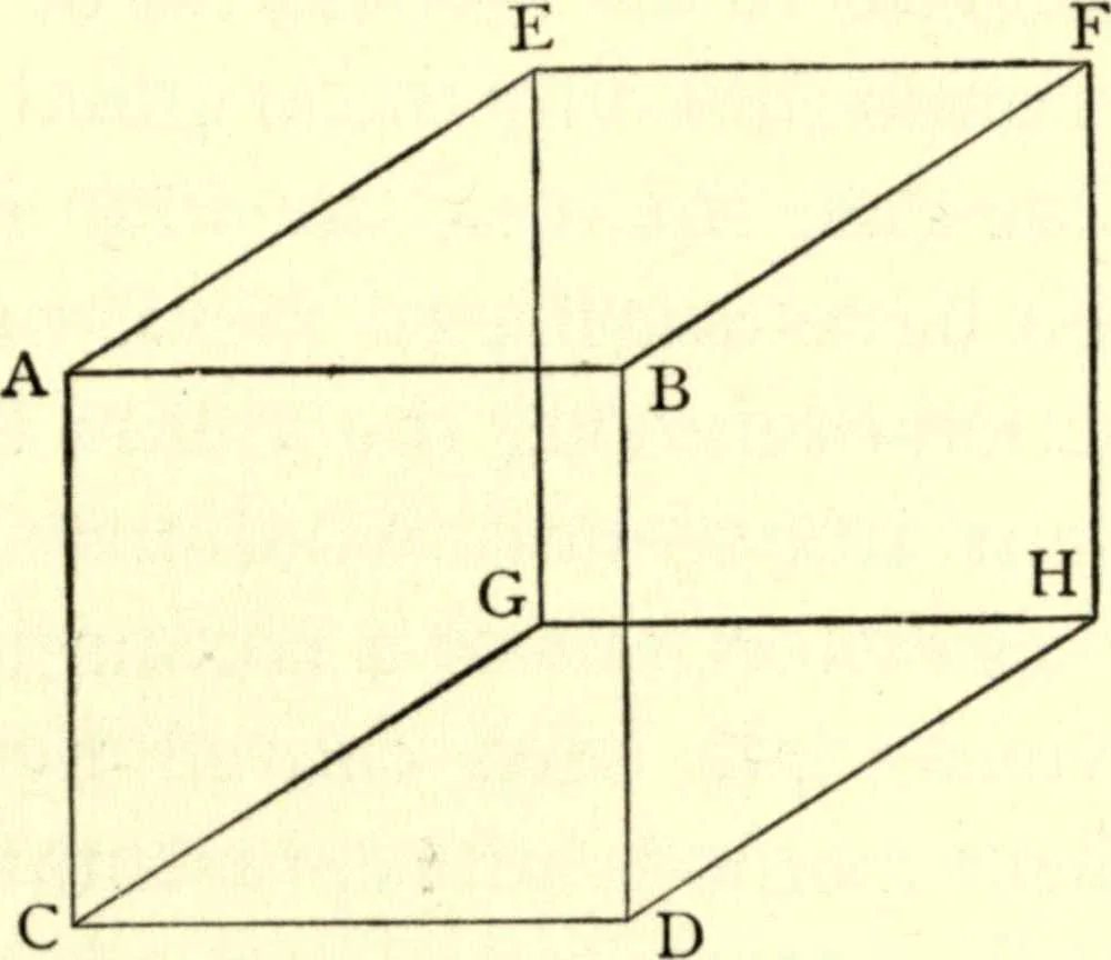 An illustration from The foundations of mathematics; a contribution to the philosophy of geometry, 1908, leaf 100