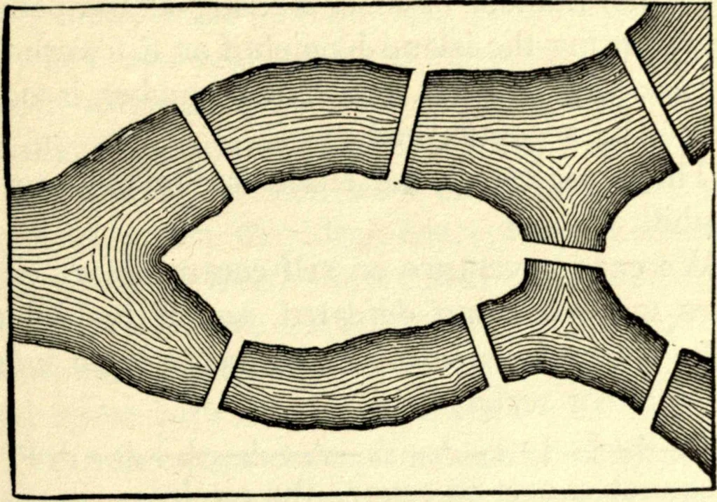 An illustration from The foundations of mathematics; a contribution to the philosophy of geometry, 1908, leaf 112