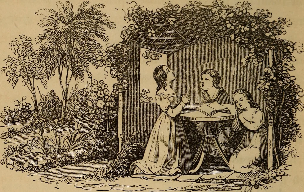 An illustration from The fountain : with jets of new meanings, 1870, leaf 185