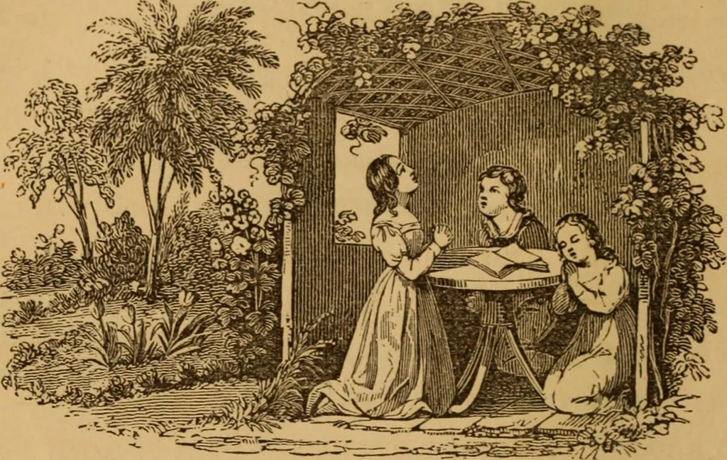 An illustration from The fountain; with jets of new meanings, 1870, leaf 184