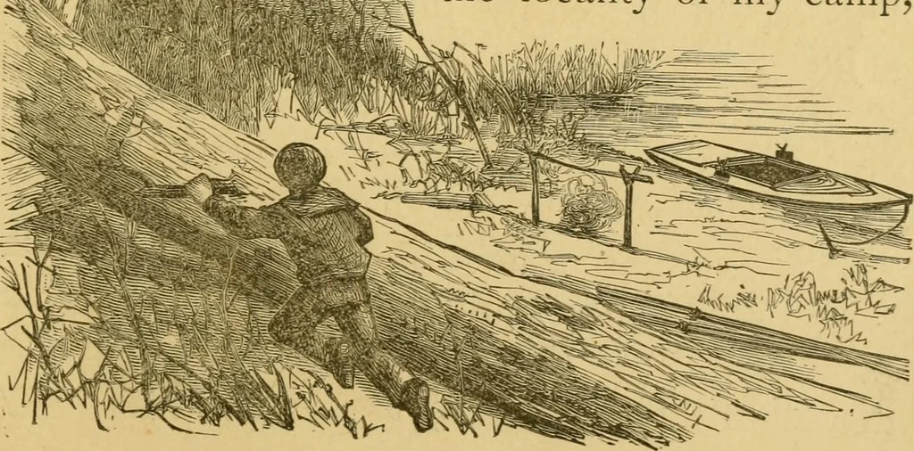 An illustration from Four months in a sneak-box. A boat voyage of 2600 miles down the Ohio and Mississippi rivers, 1879, leaf 148