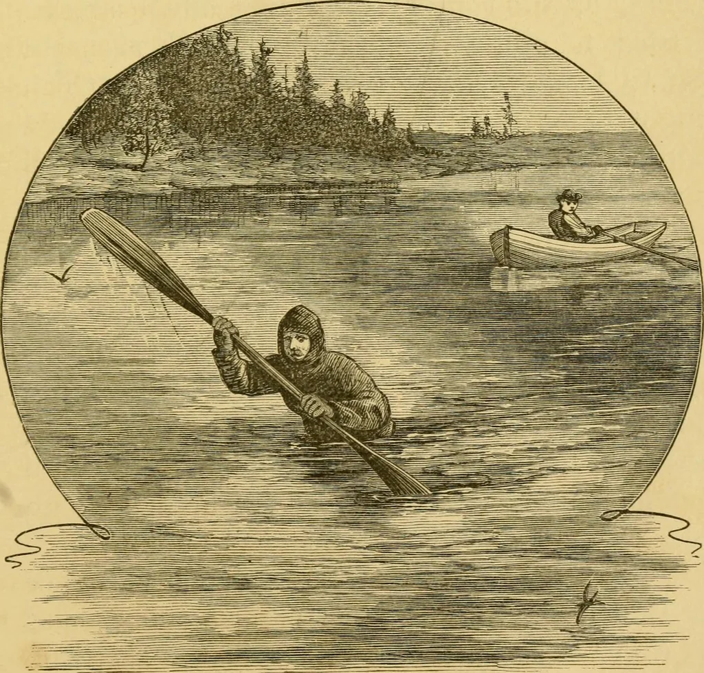 An illustration from Four months in a sneak-box. A boat voyage of 2600 miles down the Ohio and Mississippi rivers, 1879, leaf 210