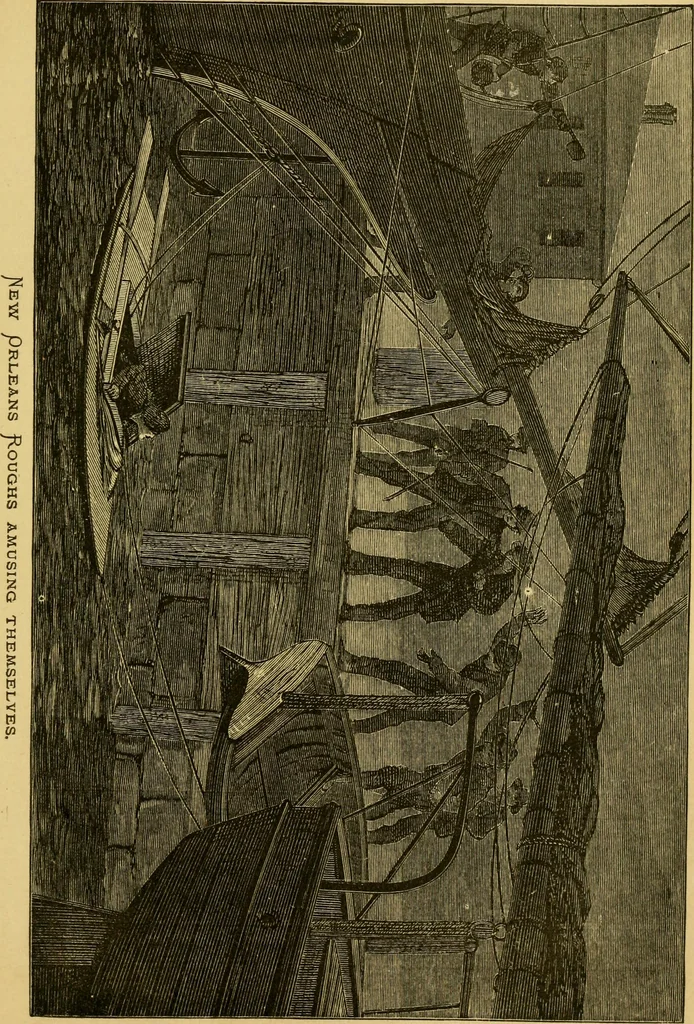 An illustration from Four months in a sneak-box. A boat voyage of 2600 miles down the Ohio and Mississippi rivers, 1879, leaf 240