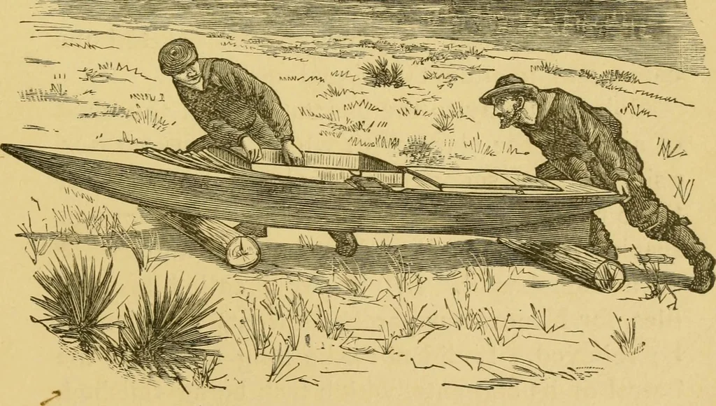 An illustration from Four months in a sneak-box. A boat voyage of 2600 miles down the Ohio and Mississippi rivers, 1879, leaf 298