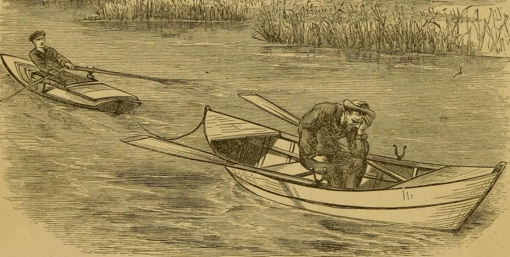 An illustration from Four months in a sneak-box. A boat voyage of 2600 miles down the Ohio and Mississippi rivers, 1879, leaf 323