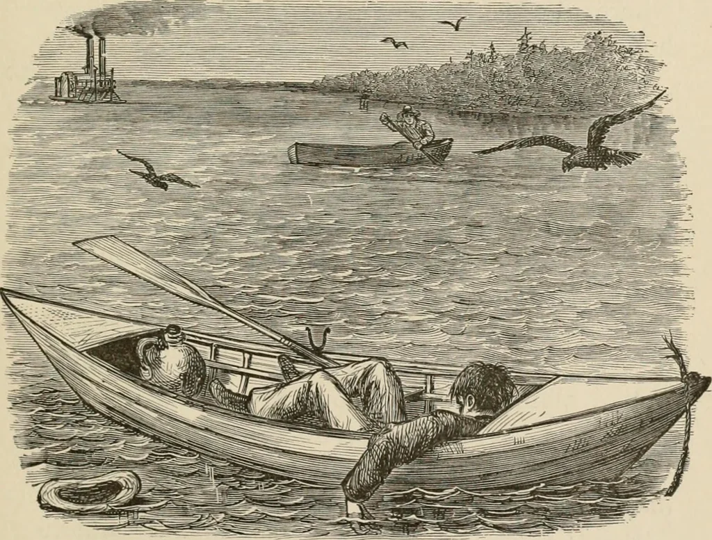 An illustration from Four months in a sneak-box : a boat voyage of 2600 miles down the Ohio and Mississippi Rivers, and along the Gulf of Mexico, 1879, leaf 194
