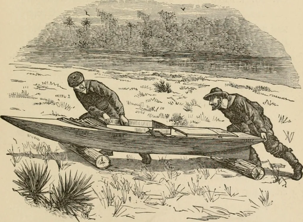 An illustration from Four months in a sneak-box : a boat voyage of 2600 miles down the Ohio and Mississippi Rivers, and along the Gulf of Mexico, 1879, leaf 292