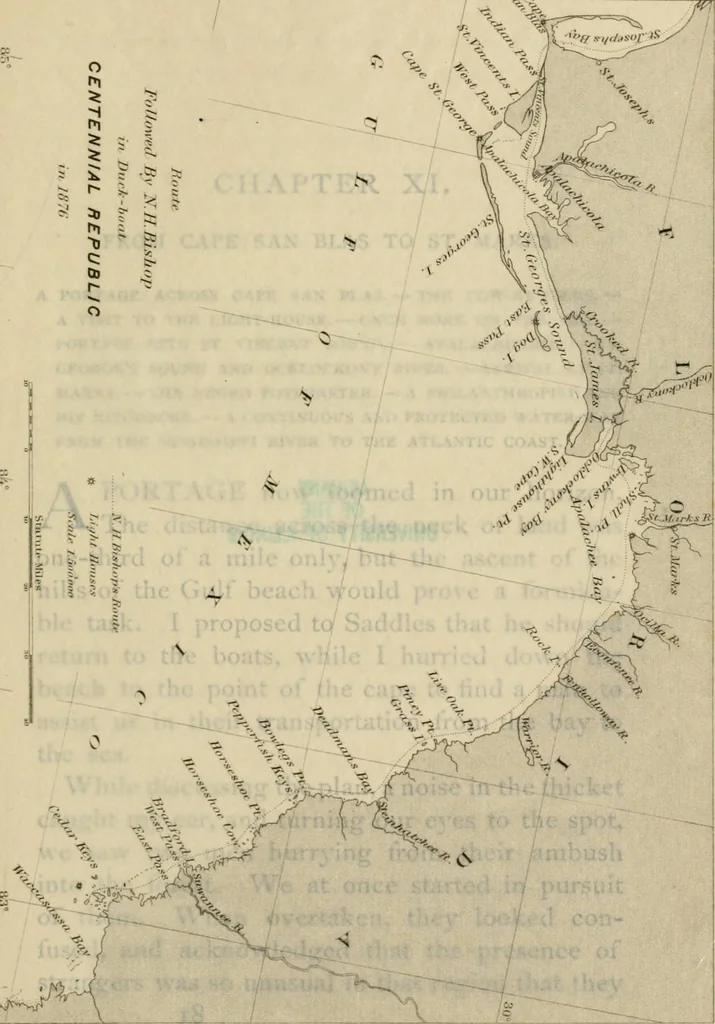 An illustration from Four months in a sneak-box : a boat voyage of 2600 miles down the Ohio and Mississippi Rivers, and along the Gulf of Mexico, 1879, leaf 296