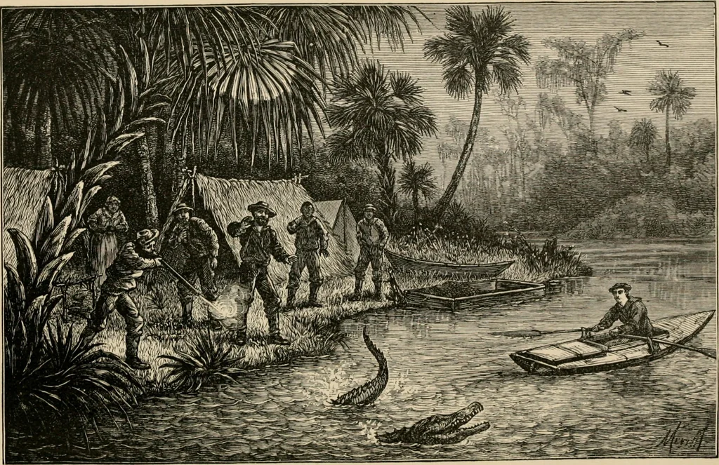 An illustration from Four months in a sneak-box : a boat voyage of 2600 miles down the Ohio and Mississippi Rivers, and along the Gulf of Mexico, 1879, leaf 328