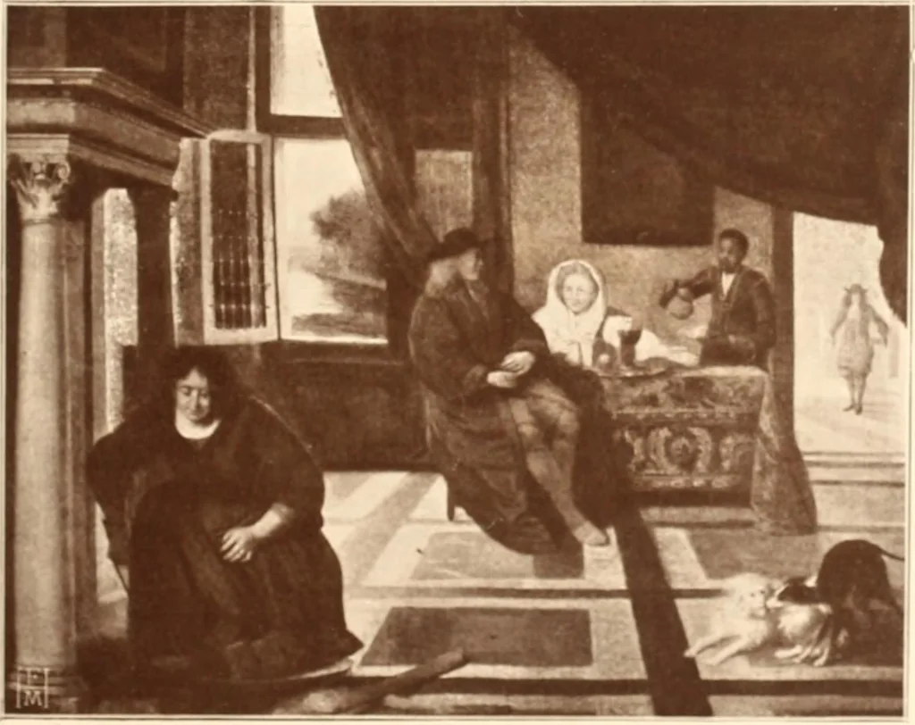 An illustration from Illustrated catalogue of the fourth series of 100 paintings by old masters of the Dutch, Flemish, Italian, French, and English schools : being a portion of the Sedelmeyer Gallery, which contains about 1500 pictures by ancient and modern artists, 1897, leaf 25