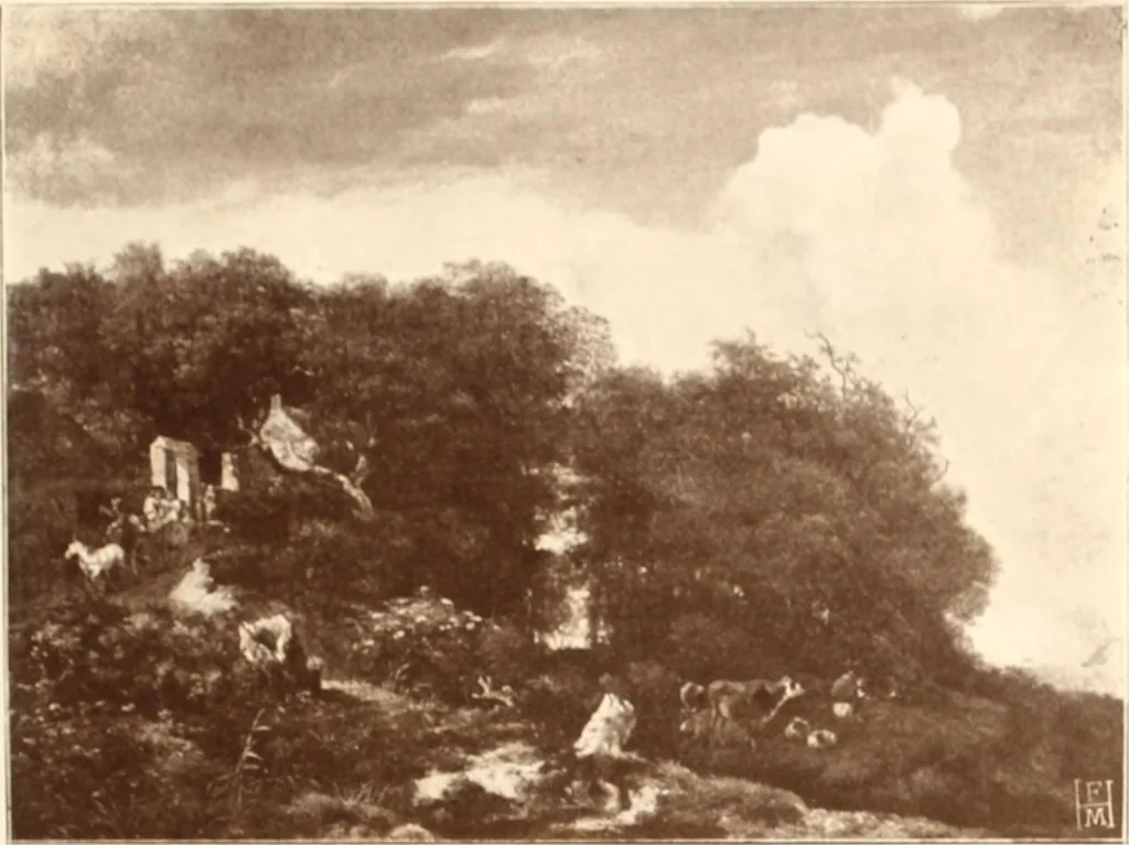 An illustration from Illustrated catalogue of the fourth series of 100 paintings by old masters of the Dutch, Flemish, Italian, French, and English schools : being a portion of the Sedelmeyer Gallery, which contains about 1500 pictures by ancient and modern artists, 1897, leaf 59