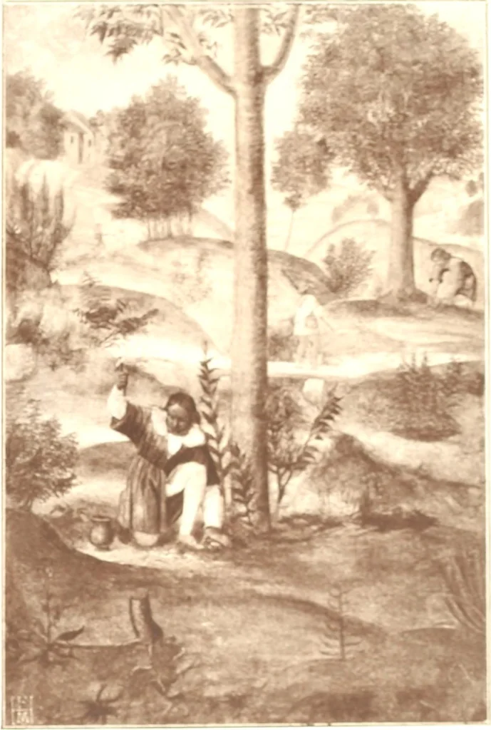 An illustration from Illustrated catalogue of the fourth series of 100 paintings by old masters of the Dutch, Flemish, Italian, French, and English schools : being a portion of the Sedelmeyer Gallery, which contains about 1500 pictures by ancient and modern artists, 1897, leaf 77