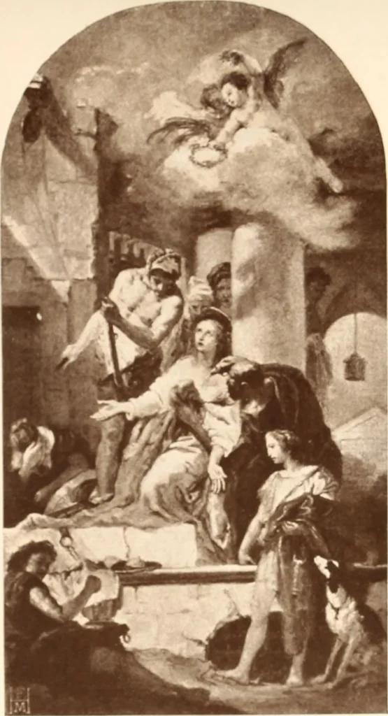 An illustration from Illustrated catalogue of the fourth series of 100 paintings by old masters of the Dutch, Flemish, Italian, French, and English schools : being a portion of the Sedelmeyer Gallery, which contains about 1500 pictures by ancient and modern artists, 1897, leaf 83