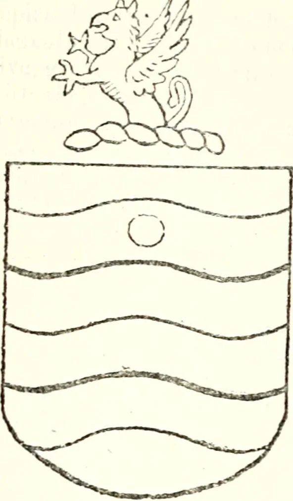 An illustration from The four visitations of Berkshire made and taken by Thomas Benolte, Clarnceuc, anno 1532; by William Harvey, Clarnceux, anno 1566; by Henry Chiting, Chester herald, and John Philipott, Rouge dragon, for William Camden, Clarenceux, anno 1623; and by Elias Ashmole, Windsor herald, for Sir Edward Bysshe, Clarenceux, anno 1665-66, 1907, leaf 255