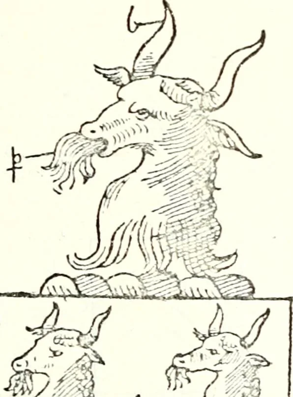 An illustration from The four visitations of Berkshire made and taken by Thomas Benolte, Clarnceuc, anno 1532; by William Harvey, Clarnceux, anno 1566; by Henry Chiting, Chester herald, and John Philipott, Rouge dragon, for William Camden, Clarenceux, anno 1623; and by Elias Ashmole, Windsor herald, for Sir Edward Bysshe, Clarenceux, anno 1665-66, 1907, leaf 469