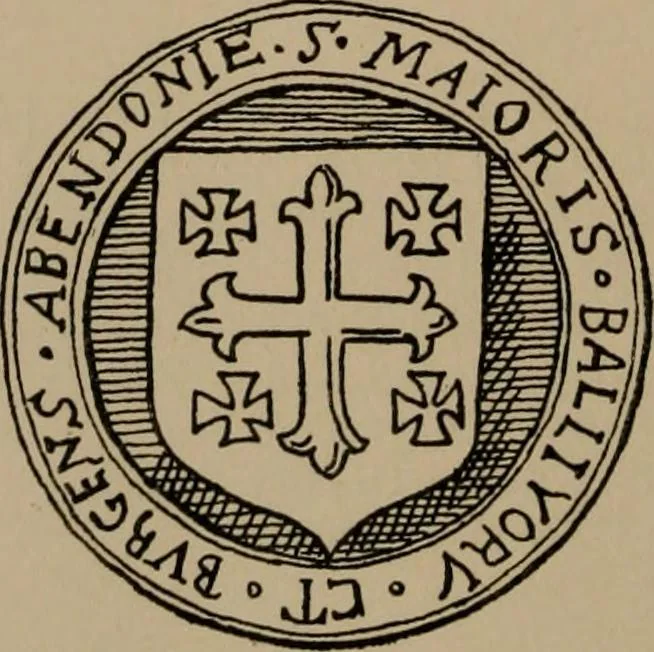 An illustration from The four visitations of Berkshire made and taken by Thomas Benolte, Clarnceuc, anno 1532; by William Harvey, Clarnceux, anno 1566; by Henry Chiting, Chester herald, and John Philipott, Rouge dragon, for William Camden, Clarenceux, anno 1623; and by Elias Ashmole, Windsor herald, for Sir Edward Bysshe, Clarenceux, anno 1665-66, 1907, leaf 174