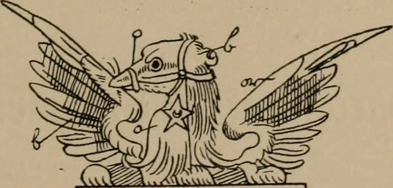 An illustration from The four visitations of Berkshire made and taken by Thomas Benolte, Clarnceuc, anno 1532; by William Harvey, Clarnceux, anno 1566; by Henry Chiting, Chester herald, and John Philipott, Rouge dragon, for William Camden, Clarenceux, anno 1623; and by Elias Ashmole, Windsor herald, for Sir Edward Bysshe, Clarenceux, anno 1665-66, 1907, leaf 187