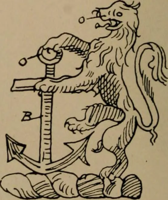 An illustration from The four visitations of Berkshire made and taken by Thomas Benolte, Clarnceuc, anno 1532; by William Harvey, Clarnceux, anno 1566; by Henry Chiting, Chester herald, and John Philipott, Rouge dragon, for William Camden, Clarenceux, anno 1623; and by Elias Ashmole, Windsor herald, for Sir Edward Bysshe, Clarenceux, anno 1665-66, 1907, leaf 256