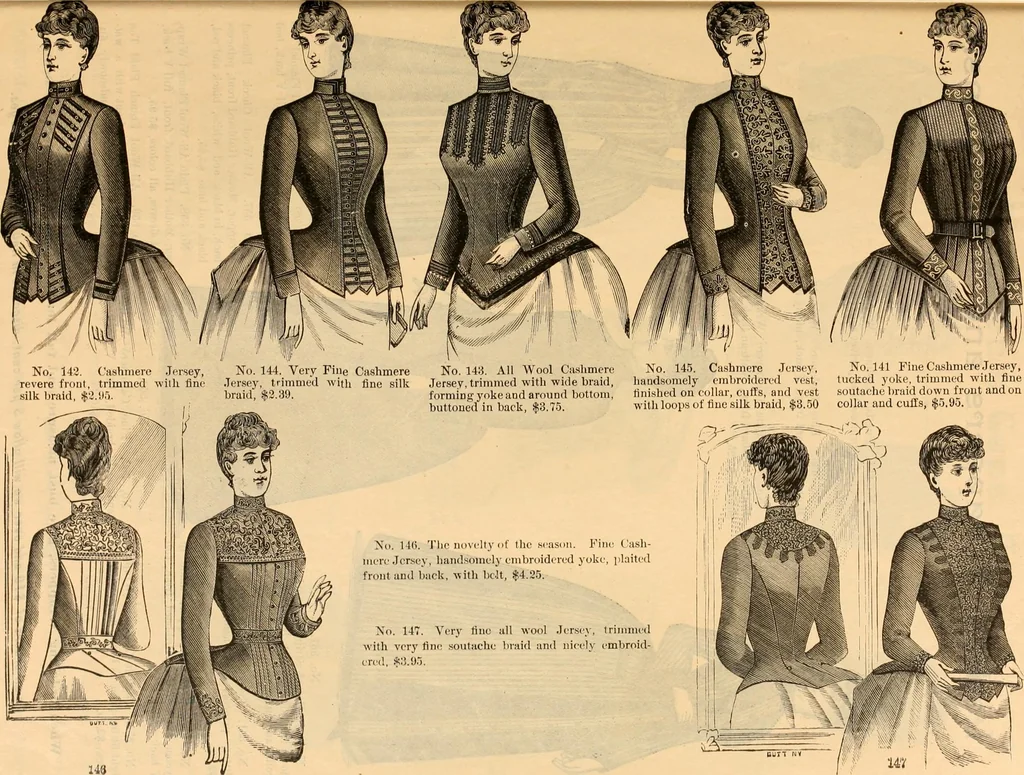 An illustration from Fox and Kelly's fashion catalogue illustrated : fall and winter 1888-9., 1888, leaf 16
