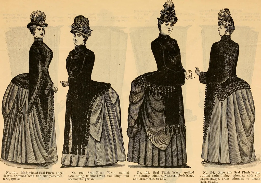 An illustration from Fox and Kelly's fashion catalogue illustrated : fall and winter 1888-9., 1888, leaf 6