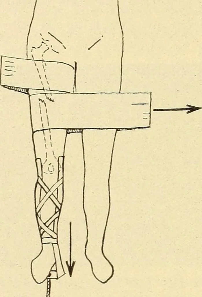 An illustration from Fractures and dislocations, diagnosis and treatment, 1915, leaf 595