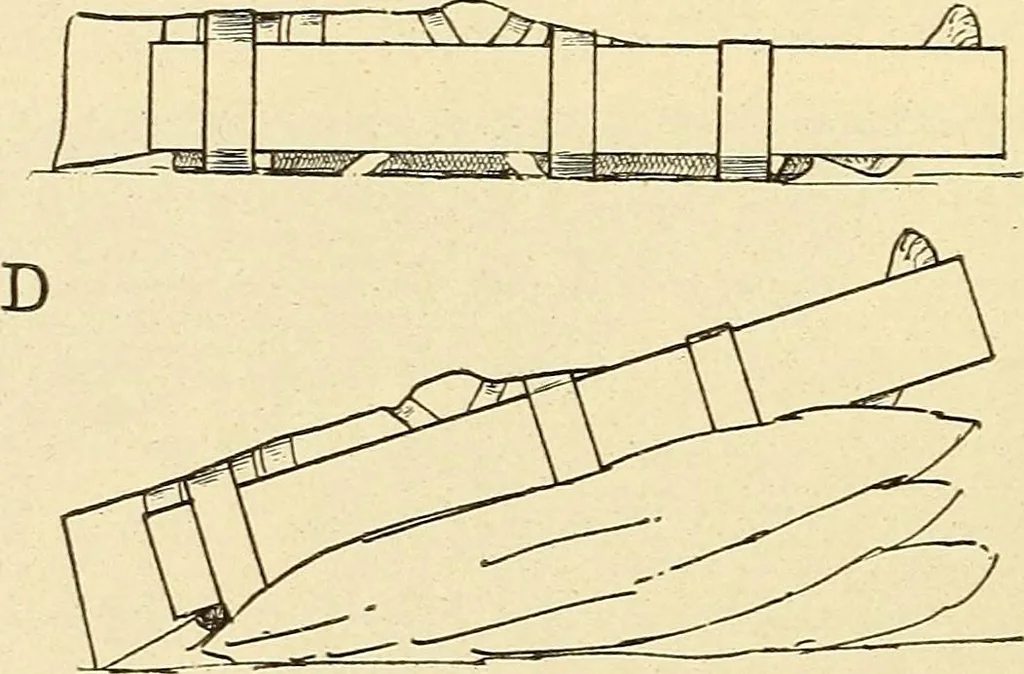 An illustration from Fractures and dislocations, diagnosis and treatment, 1915, leaf 629