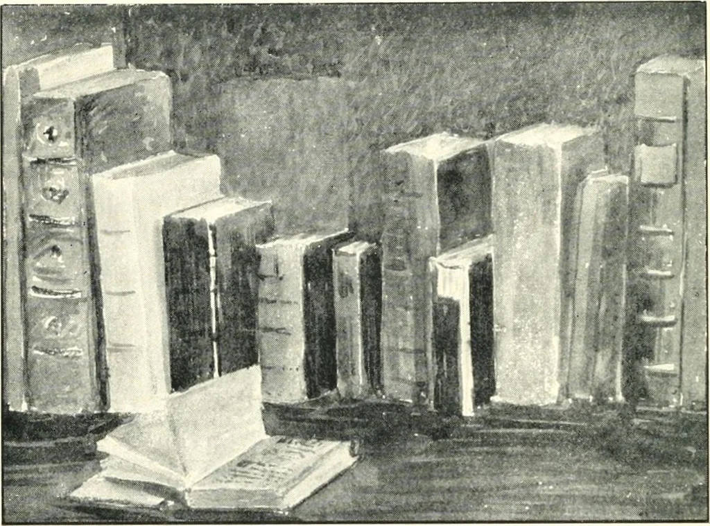 An illustration from Fragrance among old volumes; essays and idylls of a book lover, 1910, leaf 7