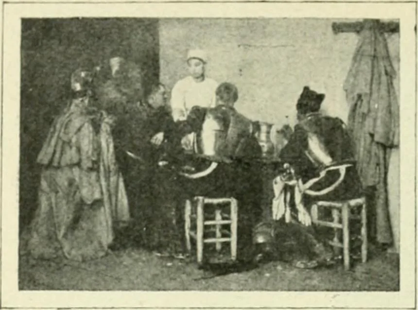 An illustration from France, 1911, leaf 421