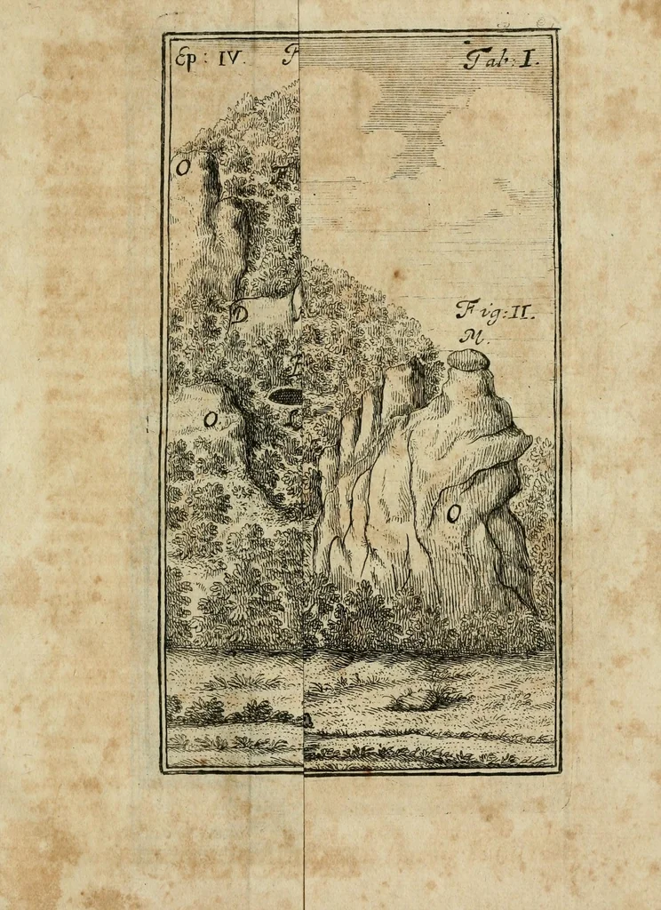 An illustration from Franc. Ern. Bruckmanni, med. doct. acad. caesar. nat. cur. et soc., reg. Pruss. Scient. Colleg. et practic. Wolffenb. Epistola itineraria I-[XII] .., 1728, leaf 41