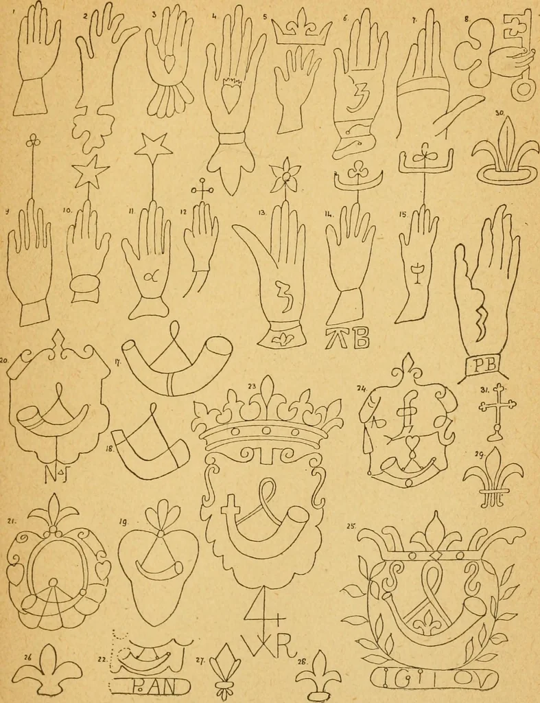 An illustration from Francis Bacon and his secret society. An attempt to collect and unite the lost links of a long and strong chain, 1891, leaf 381