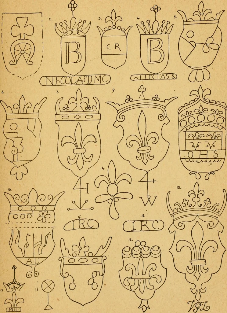 An illustration from Francis Bacon and his secret society. An attempt to collect and unite the lost links of a long and strong chain, 1891, leaf 383